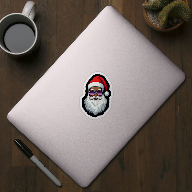 Cool Black Santa by UrbanLifeApparel